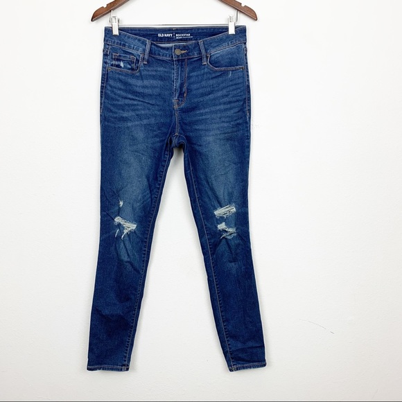 Old Navy Denim - Old Navy ‘Rockstar’ Mid-rise Skinny Jeans Sz 8